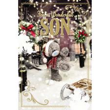 3D Holographic Wonderful Son Me to You Bear Christmas Card Image Preview